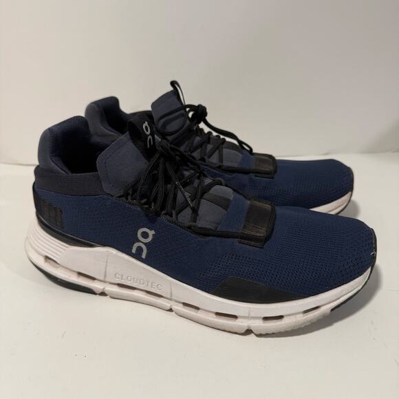 On Running Women's Cloudnova Active Shoes Sneakers Gym Navy Black White 11 - Picture 4 of 8